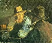 Michael Ancher fiskerne soren thy og thomas svendsen oil on canvas